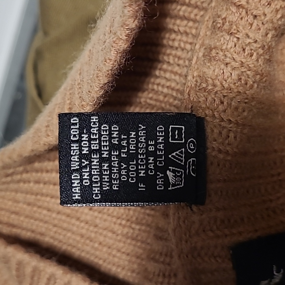 Vintage National Geographic Knit Sweater Patches Wool Pullover Cowl Neck Med - Picture 8 of 11